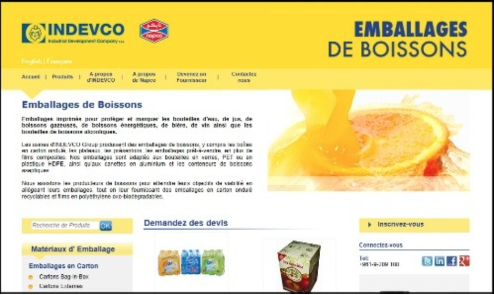 INDEVCO Group Lance le Portail des Emballages de Boissons en Français