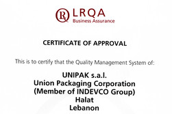 UNIPAK Meets International Standards for Quality Management Systems