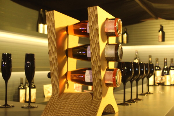 UNIPAK Corrugated Wine Racks Display Regional Wines at Vinifest 2014