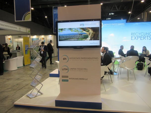 Photoblog: INDEVCO Paper Making Promotes Jumbo Tissue Rolls at Tissue World 2015