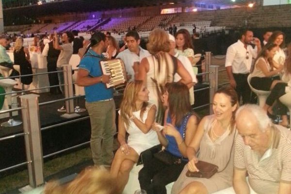 Photoblog: Sanita Sets Up VIP Lounge for Michel Sardou Concert